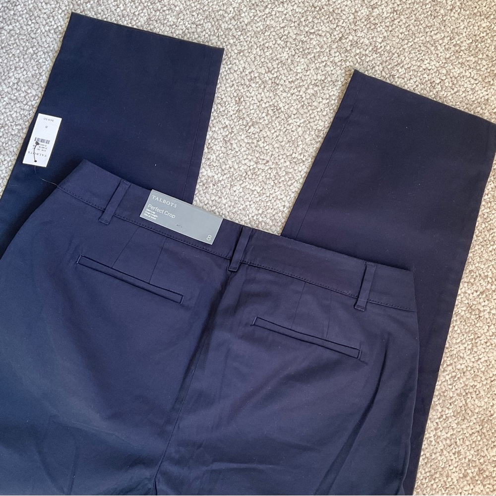 Talbots ‘Perfect Crop’ Pants Navy Size 8
